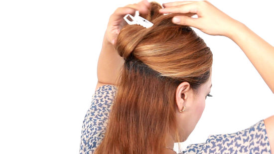 how to use a flat iron to curl long hair